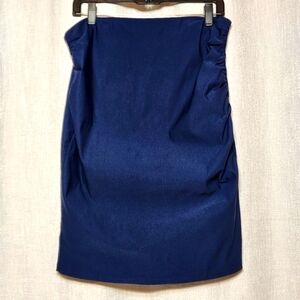 Grace Karin NWT Pencil Skirt Solid Blue New with Tags Ruched Sides